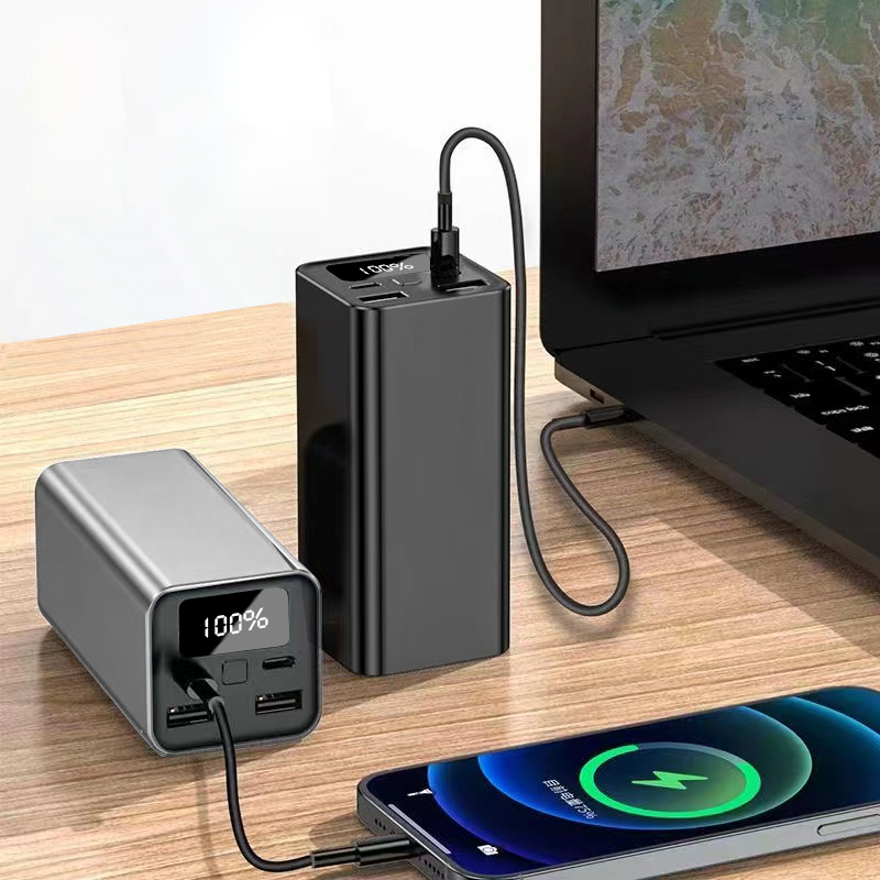 Portable Digital Display 100W Power Bank 20000mAh USB Type-C Fast Charging Large Capacity Power Banks for Laptop